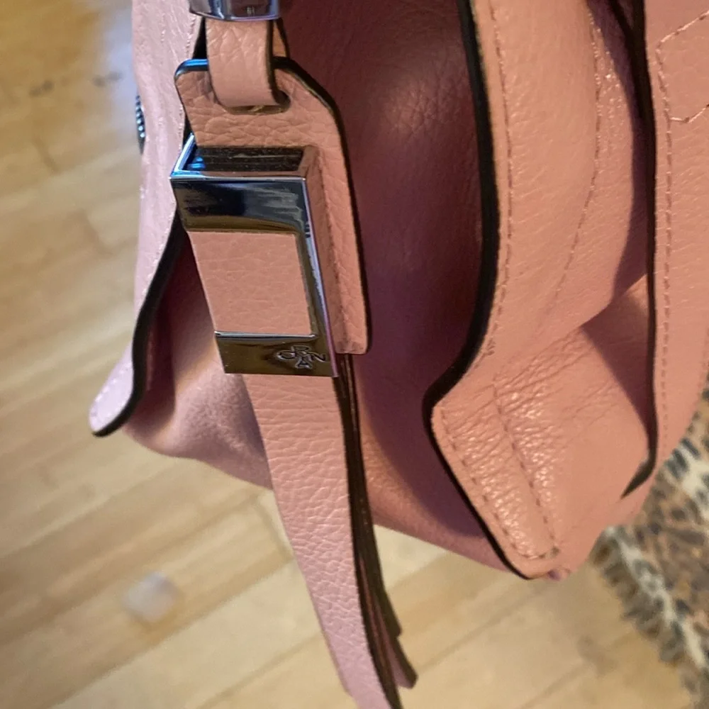 ORYANY pink bag Excellent condition zipper in front pocket on back leather